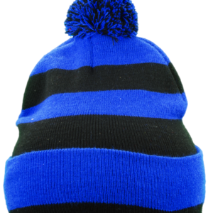 retro blauw/zwarte muts