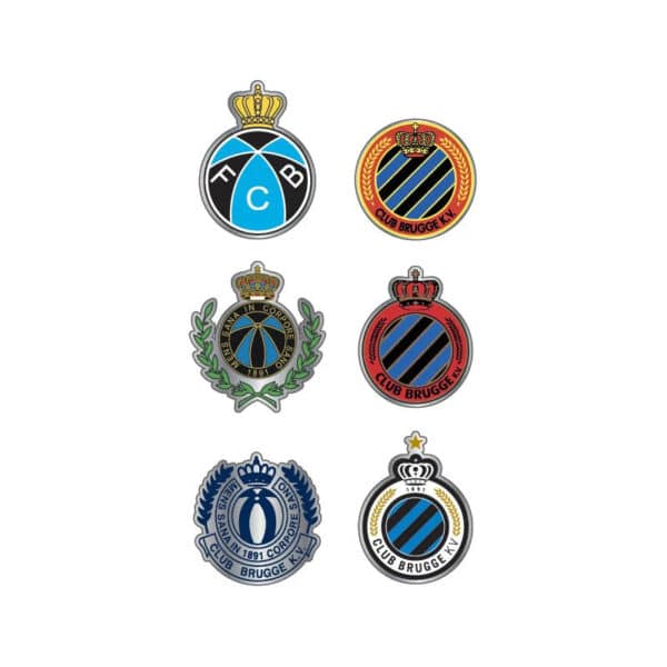 Retro pins Club Brugge 6 stuks 'collectors item' - Afbeelding 2