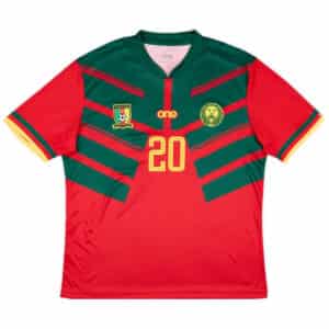 Alternative view of Kameroen authentiek away shirt 2022/23 'Bryan Mbeuno'