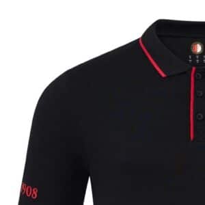 Alternative view of Feyenoord Classic polo – kids – zwart