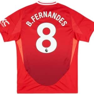 Manchester United adidas home shirt 2024/25 'Bruno Fernandes'
